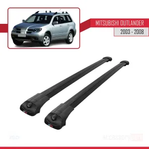 Mitsubishi Outlander 2003-2008 Arası ile uyumlu ACE-1 Ara Atkı Tavan Barı SİYAH - Görsel 3