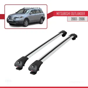 Mitsubishi Outlander 2003-2008 Arası ile uyumlu ACE-1 Ara Atkı Tavan Barı GRİ - Görsel 3