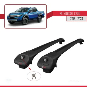 Mitsubishi L200 2015-2023 Arası ile uyumlu ACE-1 Ara Atkı Tavan Barı SİYAH - Görsel 4