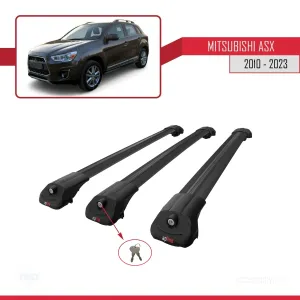 Mitsubishi ASX 2010-2023 Arası ile uyumlu ACE-1 Ara Atkı Tavan Barı SİYAH 3 ADET BAR thumb 4