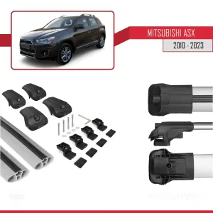 Mitsubishi ASX 2010-2023 Arası ile uyumlu ACE-1 Ara Atkı Tavan Barı GRİ - Görsel 5