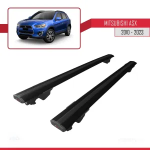 Mitsubishi ASX / RVR (MK3) 2010-2023 Arası ile uyumlu HOOK Model Anahtar Kilitli Ara Atkı Tavan Barı SİYAH thumb 4