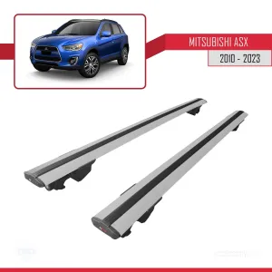 Mitsubishi ASX / RVR (MK3) 2010-2023 Arası ile uyumlu HOOK Model Anahtar Kilitli Ara Atkı Tavan Barı GRİ thumb 4