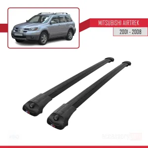 Mitsubishi Airtrek 2001-2008 Arası ile uyumlu ACE-1 Ara Atkı Tavan Barı SİYAH - Görsel 3