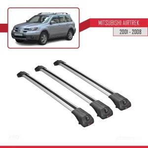 Mitsubishi Airtrek 2001-2008 Arası ile uyumlu ACE-1 Ara Atkı Tavan Barı GRİ 3 ADET BAR thumb 3