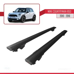 Mini Countryman R60 2010-2016 Arası ile uyumlu HOOK Model Anahtar Kilitli Ara Atkı Tavan Barı SİYAH thumb 4