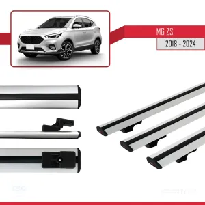 MG ZS 2018 ve Sonrası ile Uyumlu Basic Model Ara Atkı Tavan Barı GRİ 3 ADET - Görsel 5