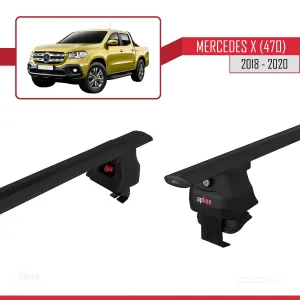 Mercedes X (470) 2018-2020 Arası ile uyumlu ACE-4 Ara Atkı Tavan Barı SİYAH - Görsel 5