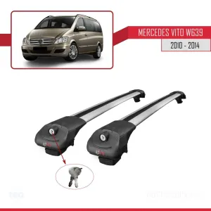 Mercedes Vito (W639) 2010-2014 Arası ile uyumlu ACE-1 Ara Atkı Tavan Barı GRİ thumb 4