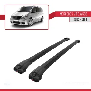 Mercedes Vito (W639) 2003-2010 Arası ile uyumlu ACE-1 Ara Atkı Tavan Barı SİYAH thumb 3