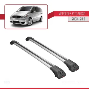 Mercedes Vito (W639) 2003-2010 Arası ile uyumlu ACE-1 Ara Atkı Tavan Barı GRİ thumb 3