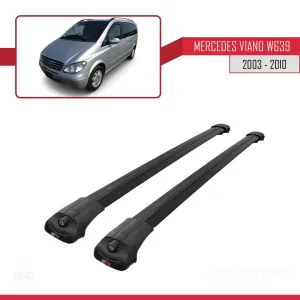 Mercedes Viano 2003-2010 Arası ile uyumlu ACE-1 Ara Atkı Tavan Barı SİYAH - Görsel 3