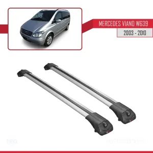 Mercedes Viano 2003-2010 Arası ile uyumlu ACE-1 Ara Atkı Tavan Barı GRİ - Görsel 3