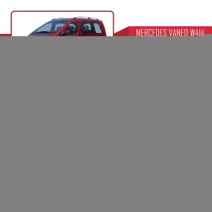 Mercedes-Benz Vaneo (W414) 2002-2005 Arası ile uyumlu FLY Model Ara Atkı Tavan Barı SİYAH - Görsel 5