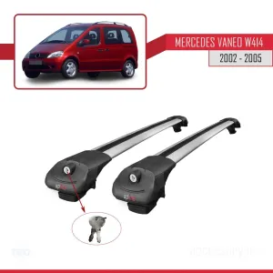 Mercedes Vaneo (W414) 2002-2005 Arası ile uyumlu ACE-1 Ara Atkı Tavan Barı GRİ thumb 4