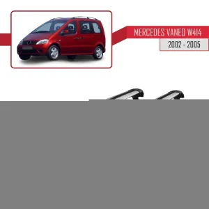 Mercedes Vaneo (W414) 2002-2005 Arası ile uyumlu ACE-1 Ara Atkı Tavan Barı GRİ thumb 4