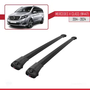 Mercedes V Class W447 2014 ve Sonrası ile uyumlu ACE-1 Ara Atkı Tavan Barı SİYAH - Görsel 3