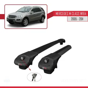 Mercedes M Class (W164) 2005-2011 Arası ile uyumlu ACE-1 Ara Atkı Tavan Barı SİYAH - Görsel 3
