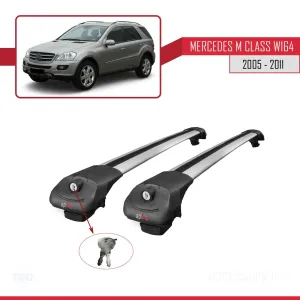 Mercedes M Class (W164) 2005-2011 Arası ile uyumlu ACE-1 Ara Atkı Tavan Barı GRİ - Görsel 4