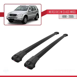 Mercedes M Class (W163) 1998-2005 Arası ile uyumlu ACE-1 Ara Atkı Tavan Barı SİYAH thumb 3