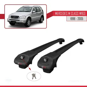 Mercedes M Class (W163) 1998-2005 Arası ile uyumlu ACE-1 Ara Atkı Tavan Barı SİYAH thumb 4