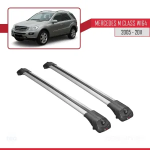 Mercedes GLE (W164) 2005-2011 Arası ile uyumlu ACE-1 Ara Atkı Tavan Barı GRİ thumb 3