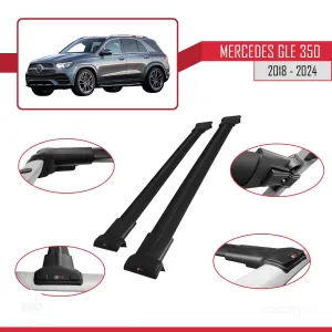 Mercedes GLE (V167) 2019 ve Sonrası ile uyumlu FLY Model Ara Atkı Tavan Barı SİYAH thumb 5