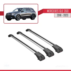 Mercedes GLE (V167) 2018 Sonrası ile uyumlu ACE-1 Ara Atkı Tavan Barı GRİ 3 ADET thumb 3