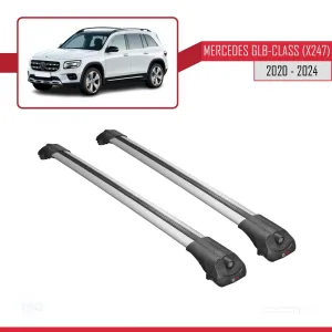 Mercedes-Benz GLB-Class (X247) 2020 ve Sonrası ile uyumlu ACE-1 Ara Atkı Tavan Barı GRİ - Görsel 3