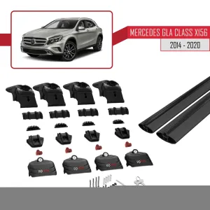Mercedes-Benz GLA (X156) 2014-2020 Arası ile uyumlu ACE-2 Ara Atkı Tavan Barı SİYAH - Görsel 5