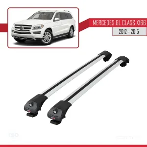 Mercedes GL Class (X166) 2012-2015 Arası ile uyumlu ACE-1 Ara Atkı Tavan Barı GRİ thumb 3