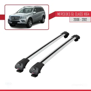 Mercedes-Benz GL Class (X164) 2006-2012 Arası ile uyumlu ACE-1 Ara Atkı Tavan Barı GRİ - Görsel 3
