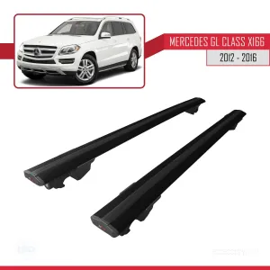 Mercedes GL (X166) 2012-2016 Arası ile uyumlu HOOK Model Anahtar Kilitli Ara Atkı Tavan Barı SİYAH thumb 4