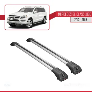 Mercedes GL (X166) 2012-2015 Arası ile uyumlu ACE-1 Ara Atkı Tavan Barı GRİ - Görsel 3