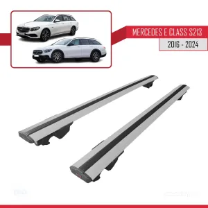 Mercedes E-Class S213 2016-2023 ile uyumlu HOOK Model Anahtar Kilitli Ara Atkı Tavan Barı GRİ - Görsel 4