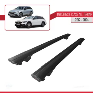 Mercedes E-Class All Terrain W213 2017 ve Sonrası ile uyumlu HOOK Model Anahtar Kilitli Ara Atkı Tavan Barı SİYAH thumb 4