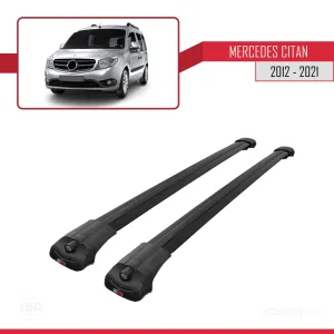Mercedes-Benz Citan 2012-2021 (W415) ile uyumlu ACE-1 Ara Atkı Tavan Barı SİYAH - Görsel 3