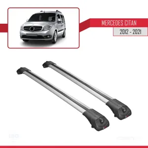 Mercedes Citan 2012-2021 (W415) Arası ile uyumlu ACE-1 Ara Atkı Tavan Barı GRİ thumb 3