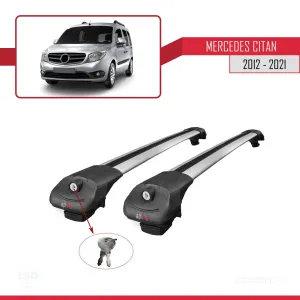 Mercedes Citan 2012-2021 (W415) Arası ile uyumlu ACE-1 Ara Atkı Tavan Barı GRİ thumb 4