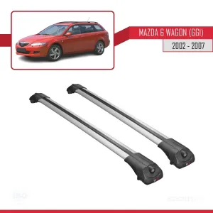 Mazda 6 (GG1) 2002-2007 Arası ile uyumlu ACE-1 Ara Atkı Tavan Barı GRİ - Görsel 3