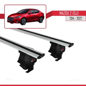 Mazda 2 (DJ) 2014-2022 Arası ile uyumlu ACE-4 Ara Atkı Tavan Barı GRİ - Görsel 3