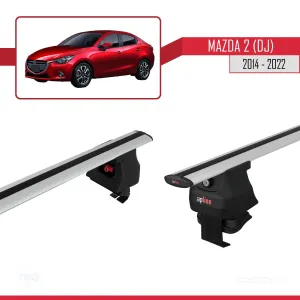 Mazda 2 (DJ) 2014-2022 Arası ile uyumlu ACE-4 Ara Atkı Tavan Barı GRİ - Görsel 4