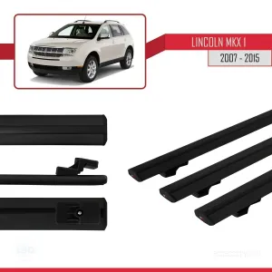 Lincoln MKX 2007-2015 Arası ile uyumlu Basic Model Ara Atkı Tavan Barı SİYAH 3 ADET thumb 3