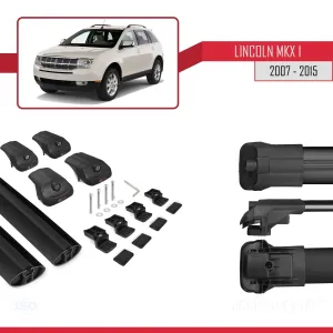 Lincoln MKX 2007-2015 Arası ile uyumlu ACE-1 Ara Atkı Tavan Barı SİYAH thumb 5