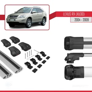 Lexus RX (XU30) 2004-2009 Arası ile uyumlu ACE-1 Ara Atkı Tavan Barı GRİ - Görsel 5