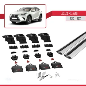 Lexus NX (AZ10) 2015-2021 Arası ile uyumlu ACE-2 Ara Atkı Tavan Barı GRİ - Görsel 5