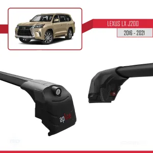 Lexus LX (J200) 2016-2021 Arası ile uyumlu ACE-2 Ara Atkı Tavan Barı SİYAH - Görsel 4