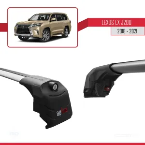 Lexus LX (J200) 2016-2021 Arası ile uyumlu ACE-2 Ara Atkı Tavan Barı GRİ - Görsel 4