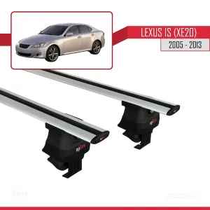 Lexus IS (XE20) 2005-2013 Arası ile uyumlu ACE-4 Ara Atkı Tavan Barı GRİ - Görsel 2