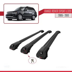 Land Rover Range Rover Sport (L320) 2005-2013 Arası ile uyumlu ACE-1 Ara Atkı Tavan Barı SİYAH 3 ADET BAR thumb 4